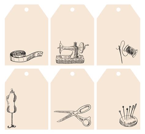 free printable vintage sewing images.